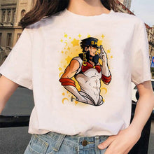 Load image into Gallery viewer, LUSLOS Kawaii Girl Print T Shirt Women Tshirt Summer Short Sleeve Casual White Tee Shirts Streetwear Femme Graphic Tees ForWomen
