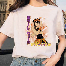 Load image into Gallery viewer, LUSLOS Kawaii Girl Print T Shirt Women Tshirt Summer Short Sleeve Casual White Tee Shirts Streetwear Femme Graphic Tees ForWomen