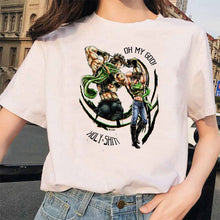 Load image into Gallery viewer, LUSLOS Kawaii Girl Print T Shirt Women Tshirt Summer Short Sleeve Casual White Tee Shirts Streetwear Femme Graphic Tees ForWomen
