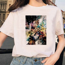 Load image into Gallery viewer, LUSLOS Kawaii Girl Print T Shirt Women Tshirt Summer Short Sleeve Casual White Tee Shirts Streetwear Femme Graphic Tees ForWomen
