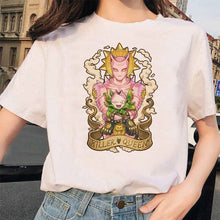 Load image into Gallery viewer, LUSLOS Kawaii Girl Print T Shirt Women Tshirt Summer Short Sleeve Casual White Tee Shirts Streetwear Femme Graphic Tees ForWomen

